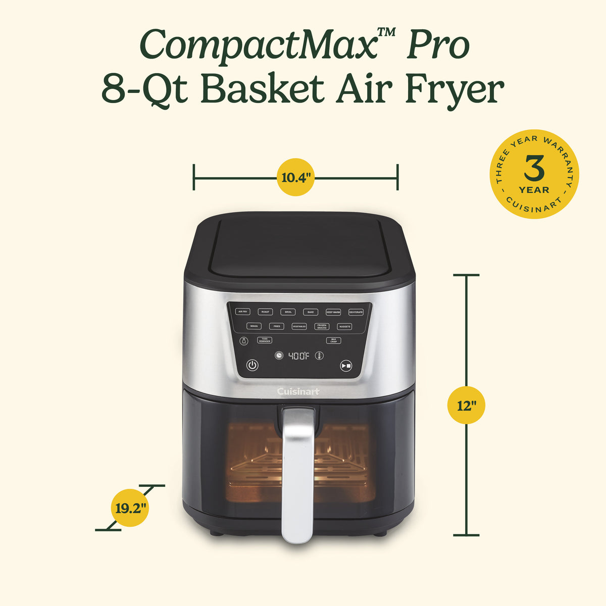 CompactMax™ 8-Qt Air Fryer Pro | Cuisinart Appliances