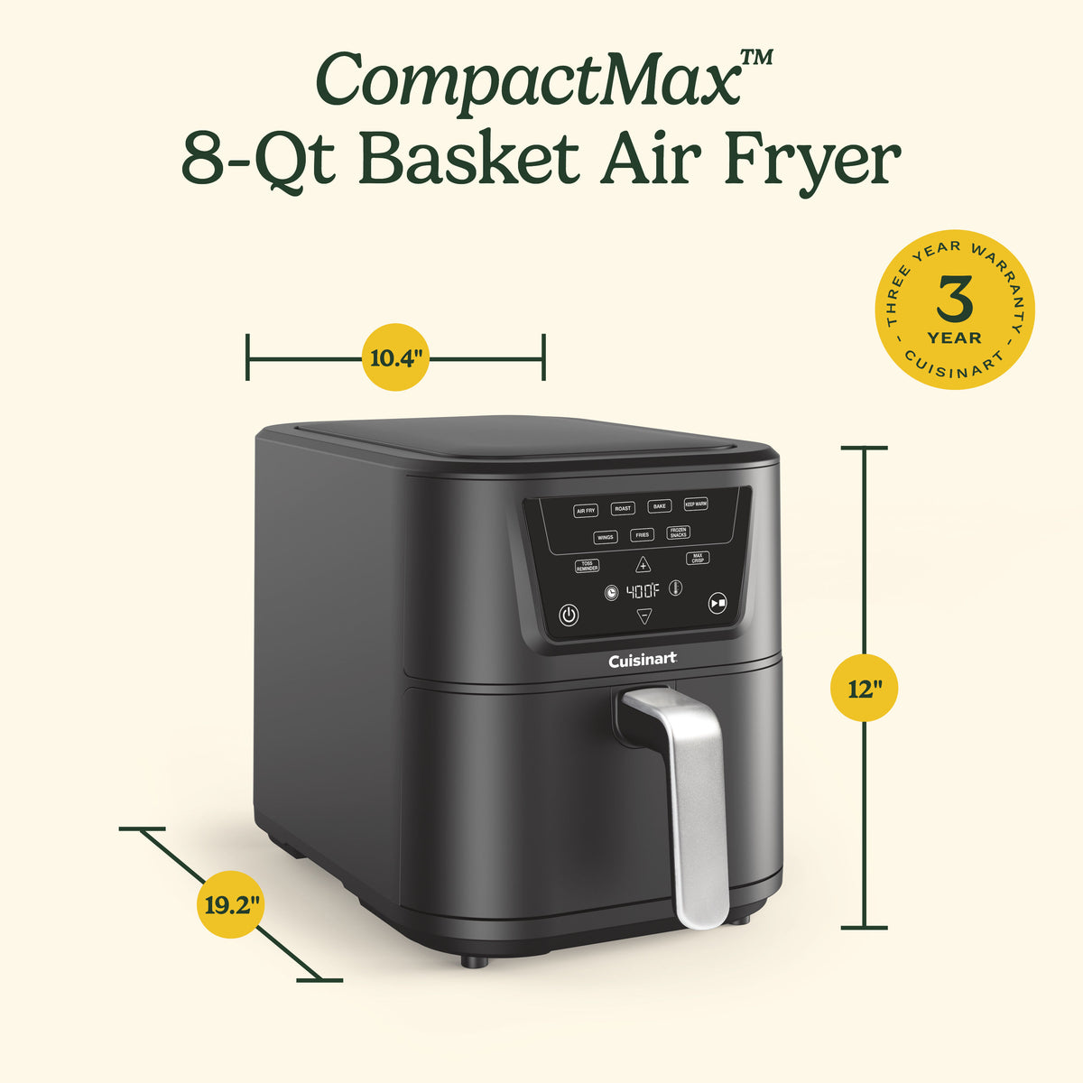 CompactMax™ 8-Qt Air Fryer | Cuisinart Appliances