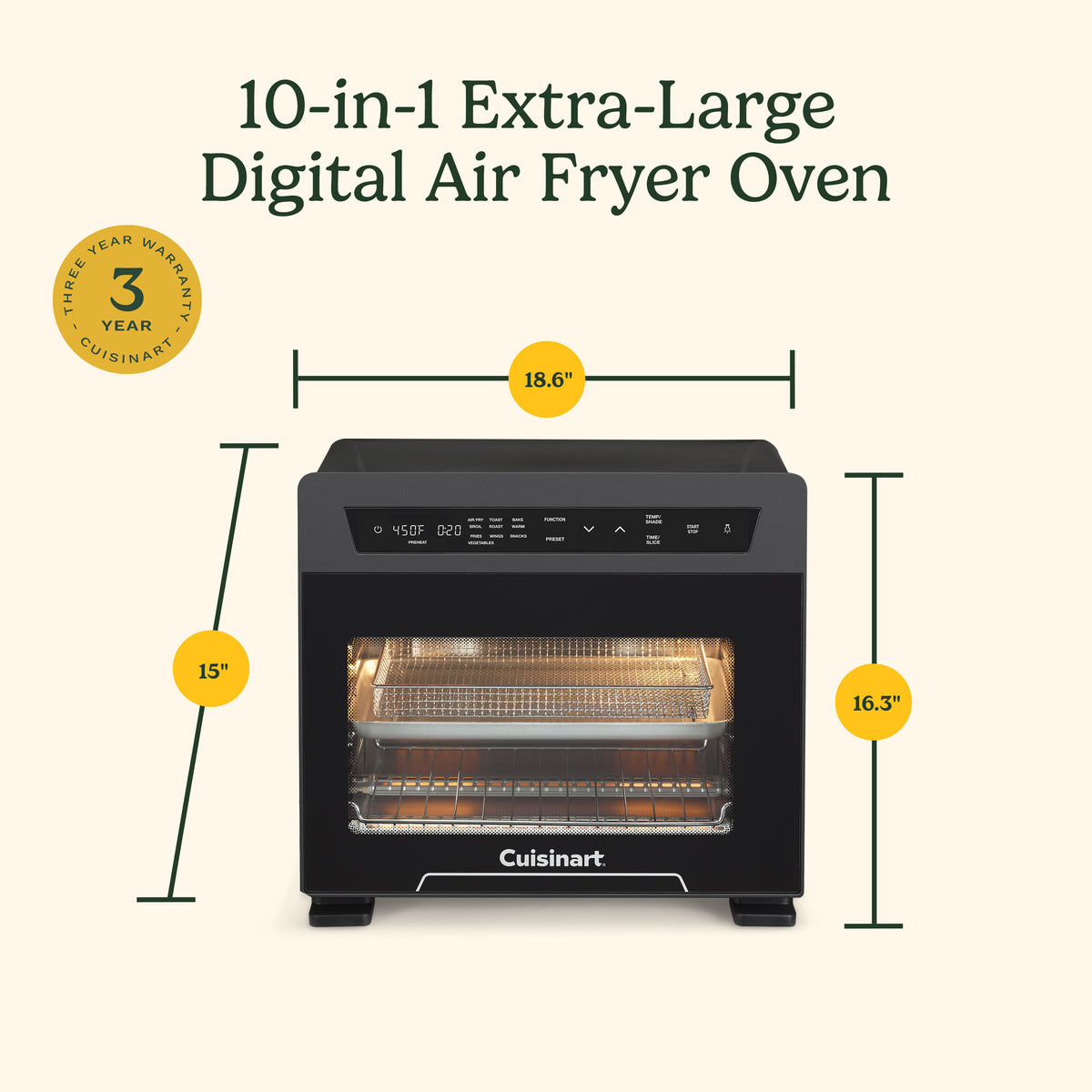 10-in-1 XL Digital Air Fryer Oven | Cuisinart Appliances
