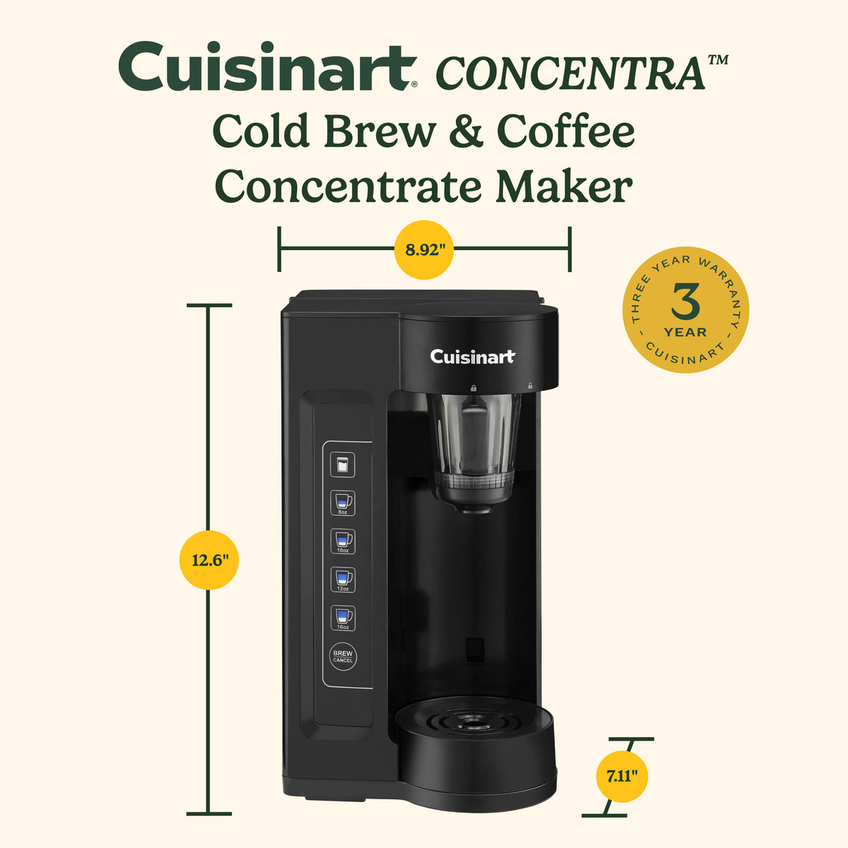 CONCENTRA™ Cold Brew & Coffee Concentrate Maker | Cuisinart Appliances