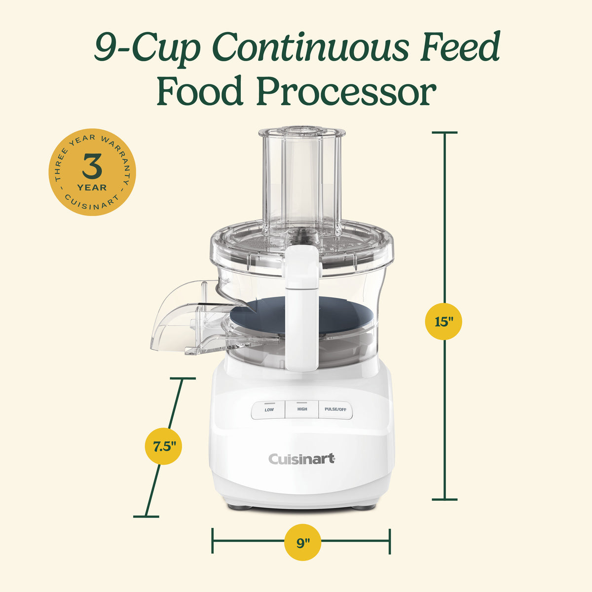 9-Cup Food Processor with Continuous Feed | Cuisinart Appliances