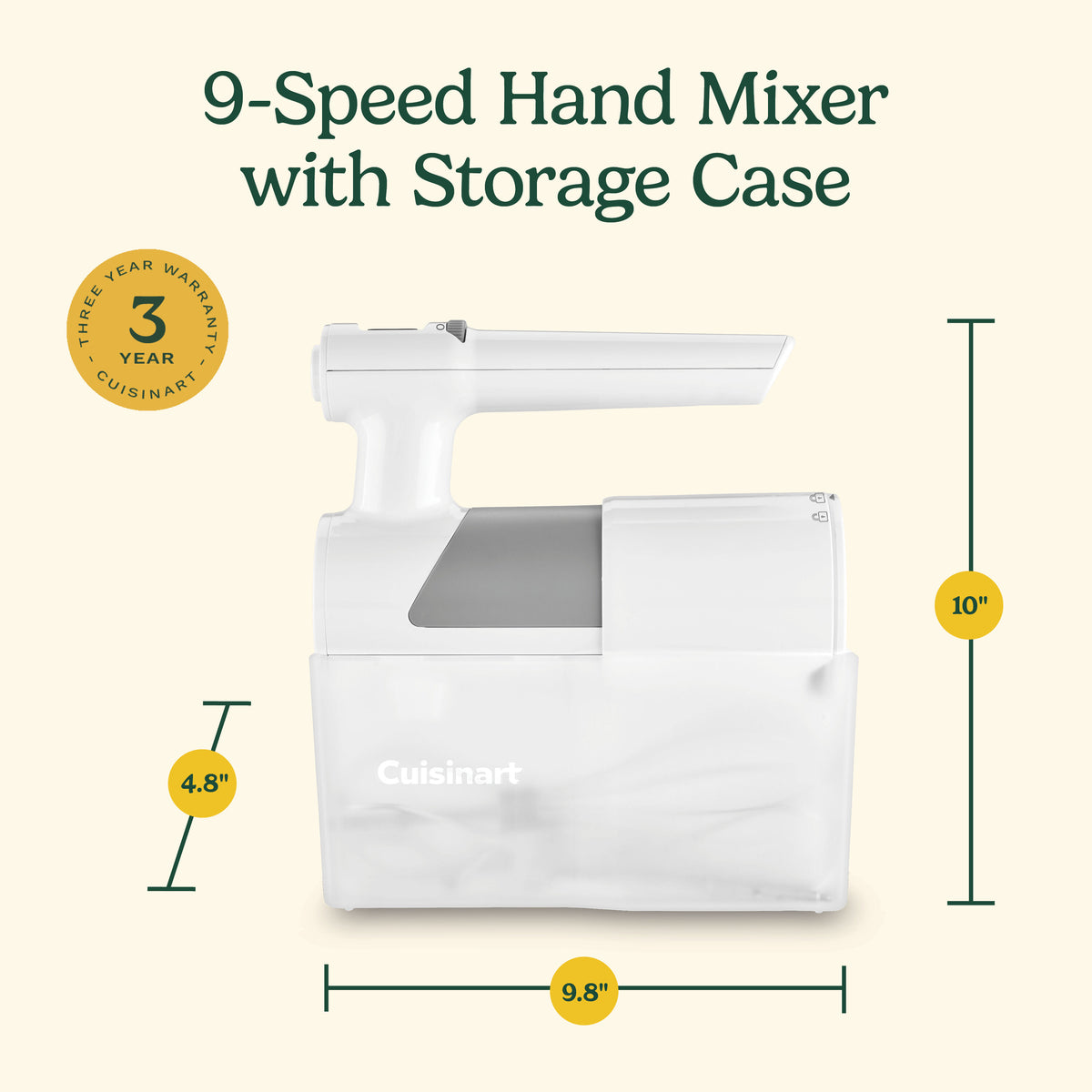 9 Speed Hand Mixer with Storage Case | Cuisinart Appliances