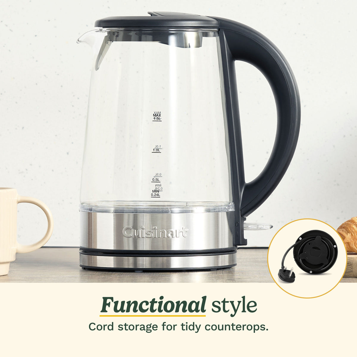 Clear 1.5L Kettle | Cuisinart Appliances