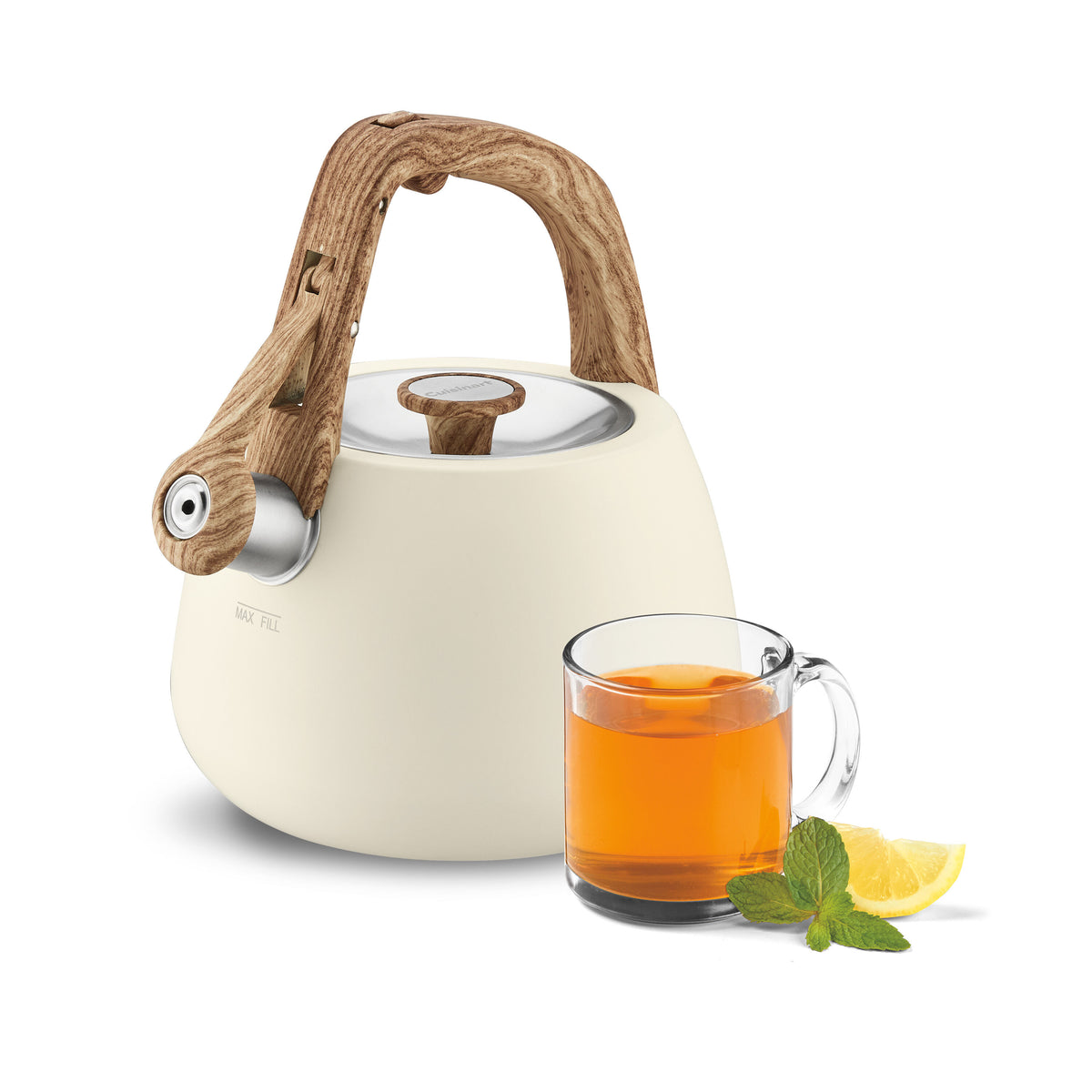 2 Qt. Cream Stainless Steel Tea Kettle | Cuisinart Appliances