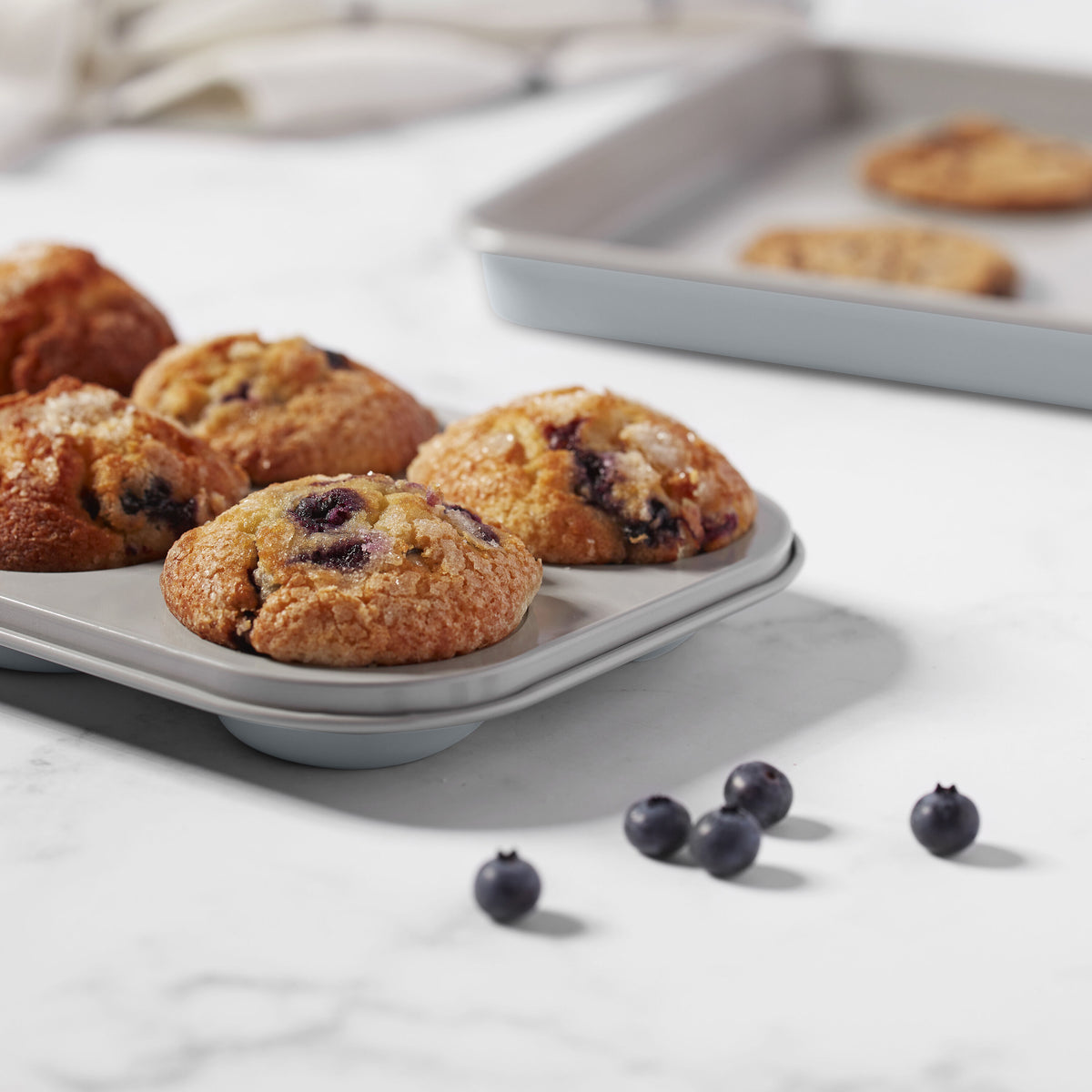 6-Pc Culinary Collection Ceramic Nonstick Bakeware Set - Gorgeous Gray | Cuisinart Bakeware