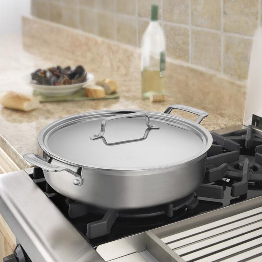 Multiclad Pro™ Tri-Ply Stainless 5.5 Qt. Casserole with Cover | Cuisinart Cookware
