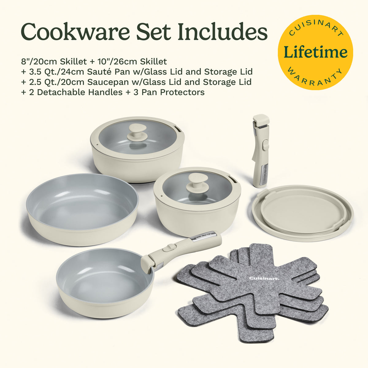 ClickSmart™ Nonstick Detachable Handle Cookware | Cuisinart Cookware