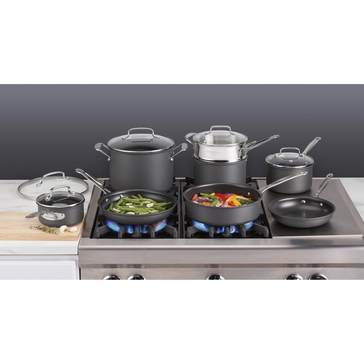 Chef's Classic™ Nonstick Hard Anodized Cookware 13 Piece Set | Cuisinart Cookware