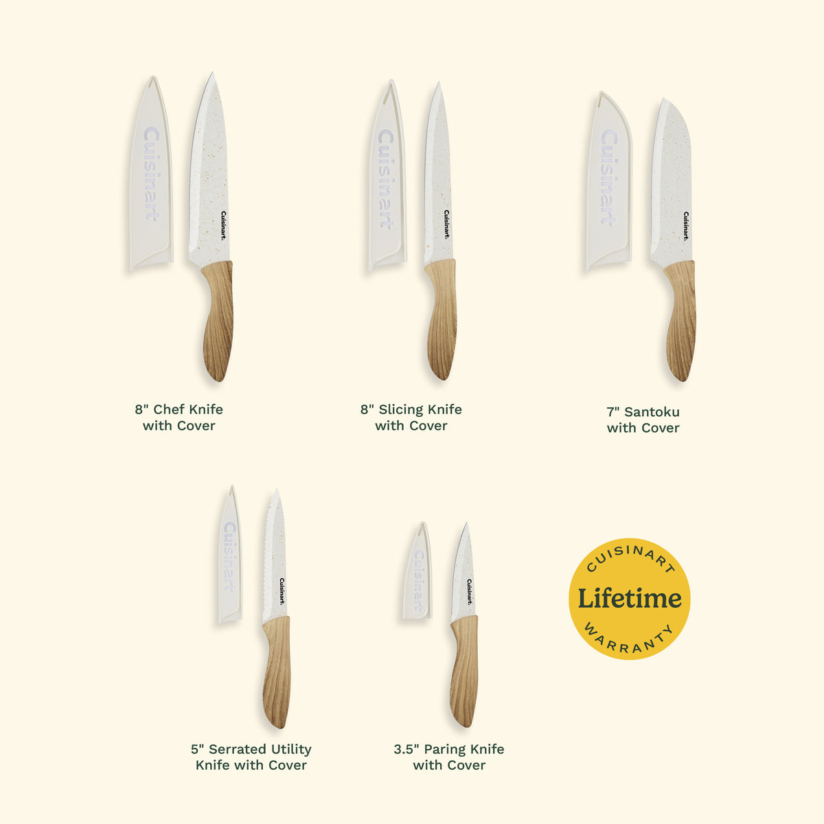 Advantage® Ceramic-Coated Cutlery 10-Piece Knife Set | Cuisinart Cutlery