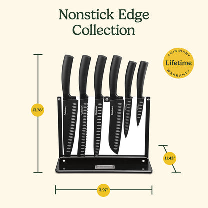 Nonstick Edge 7 Piece Knife Block Set | Cuisinart Cutlery