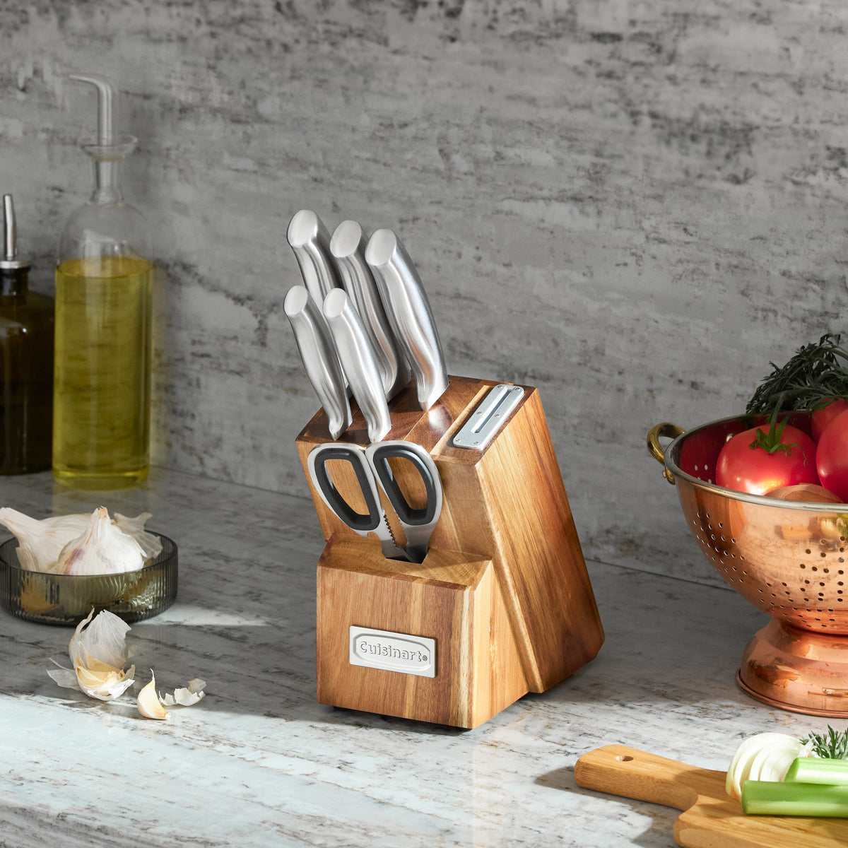7-Pc Stainless Steel Essentials Knife Block Set | Cuisinart Cutlery