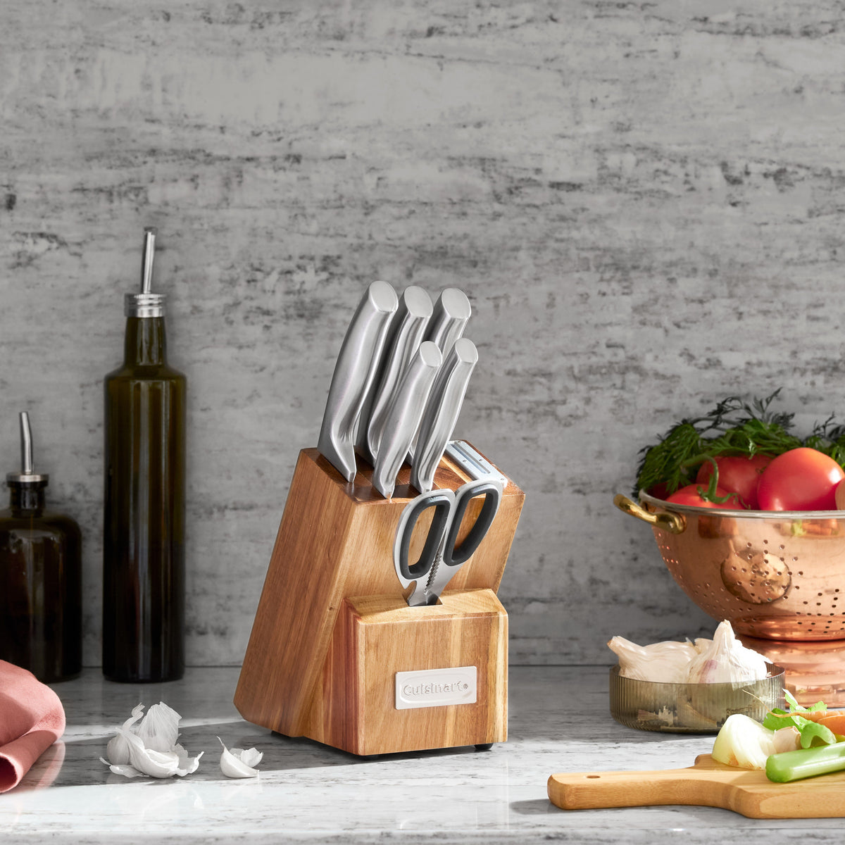 7-Pc Stainless Steel Essentials Knife Block Set | Cuisinart Cutlery