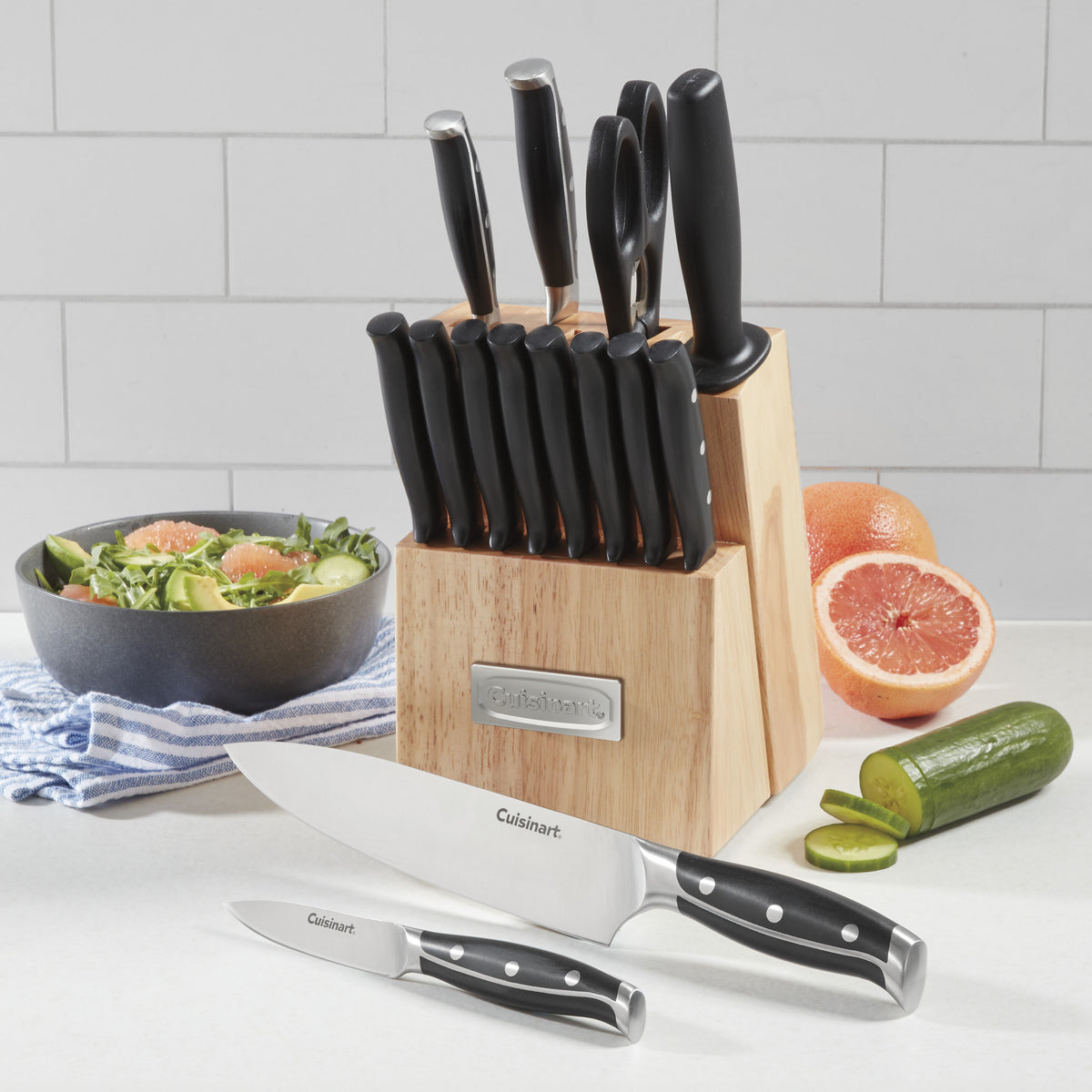 Nitrogen 15pc Cutlery Knife Block Set | Cuisinart Cutlery