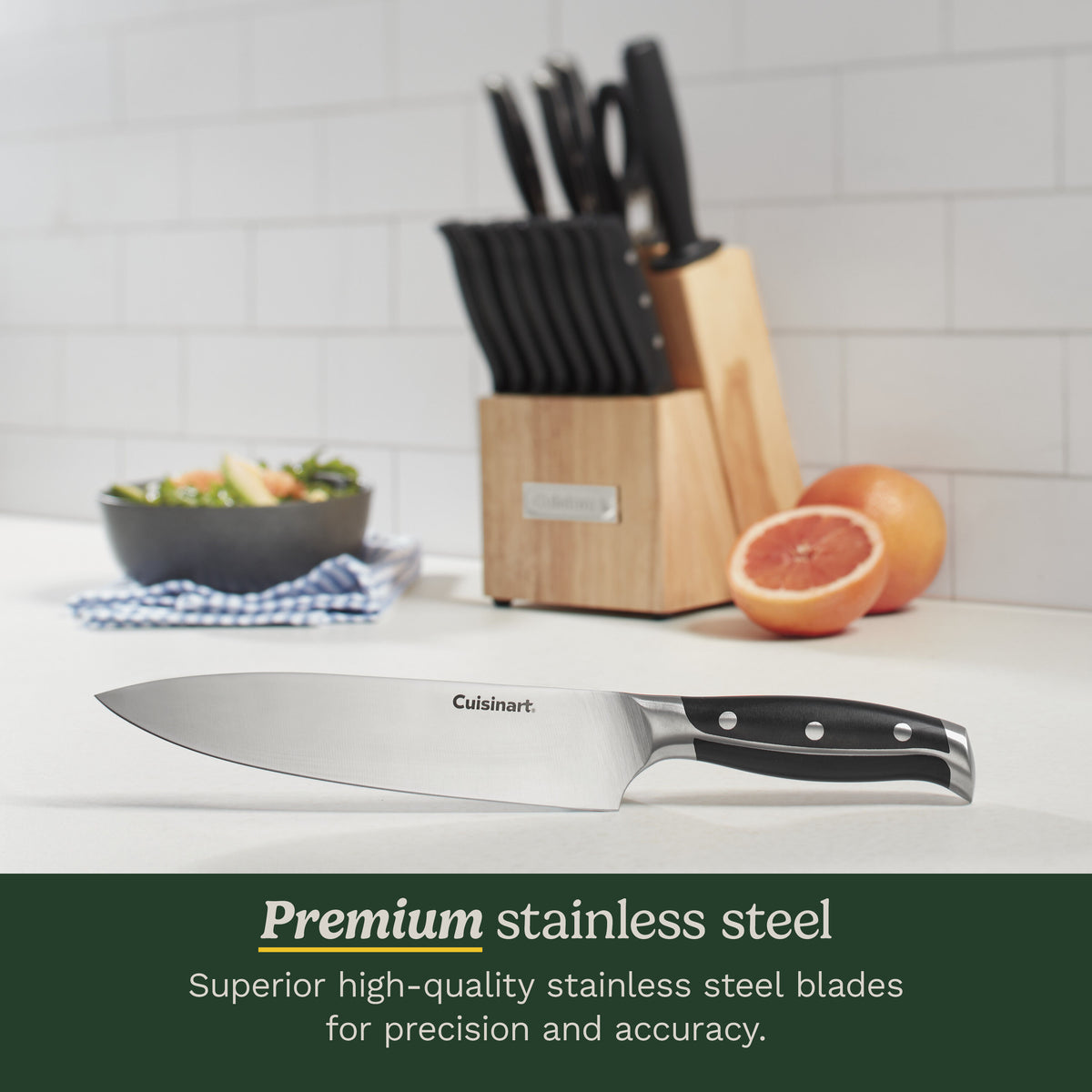 Nitrogen 15pc Cutlery Knife Block Set | Cuisinart Cutlery