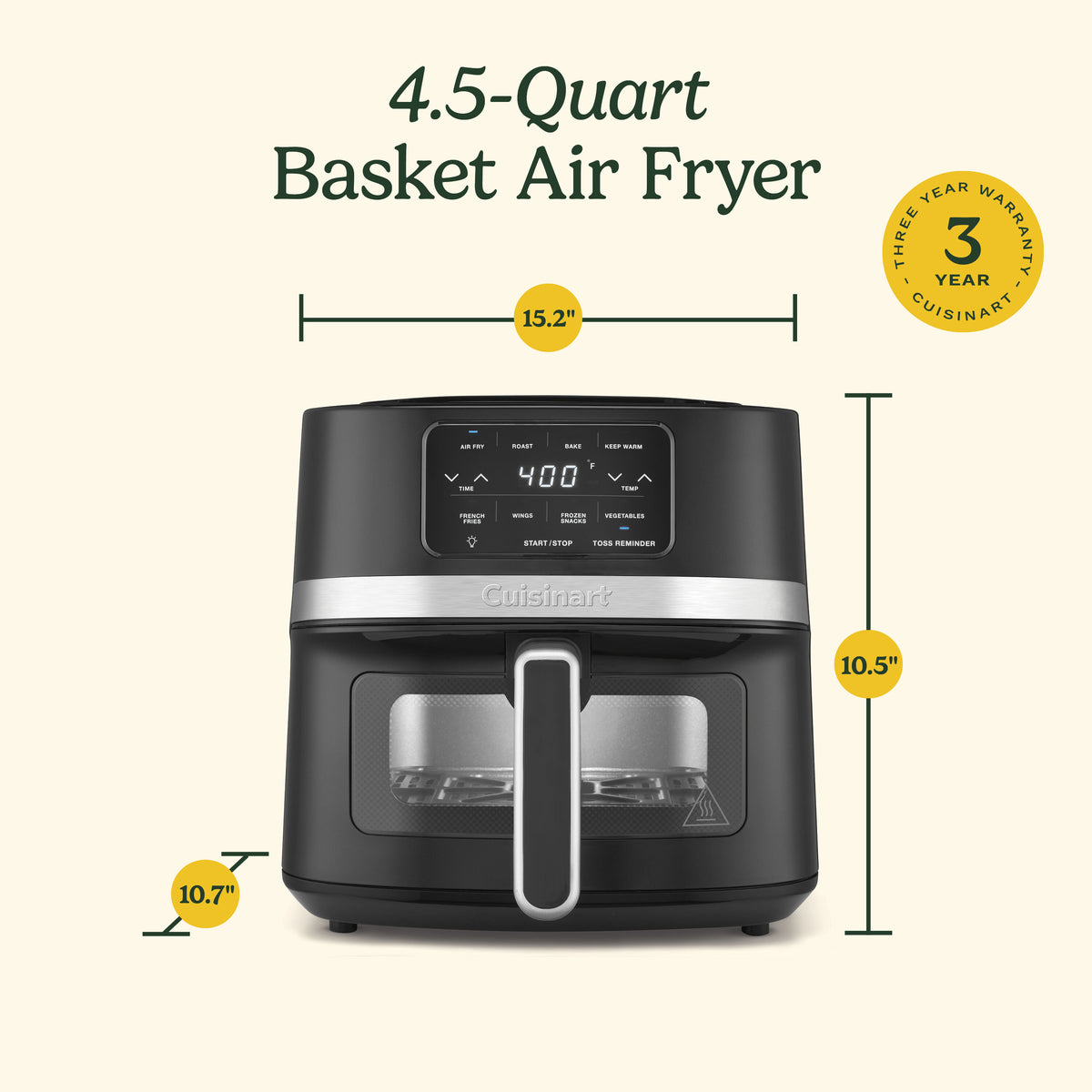 Digital Air Fryer, 4.5-qt Basket (AIR-160) | Cuisinart Appliances