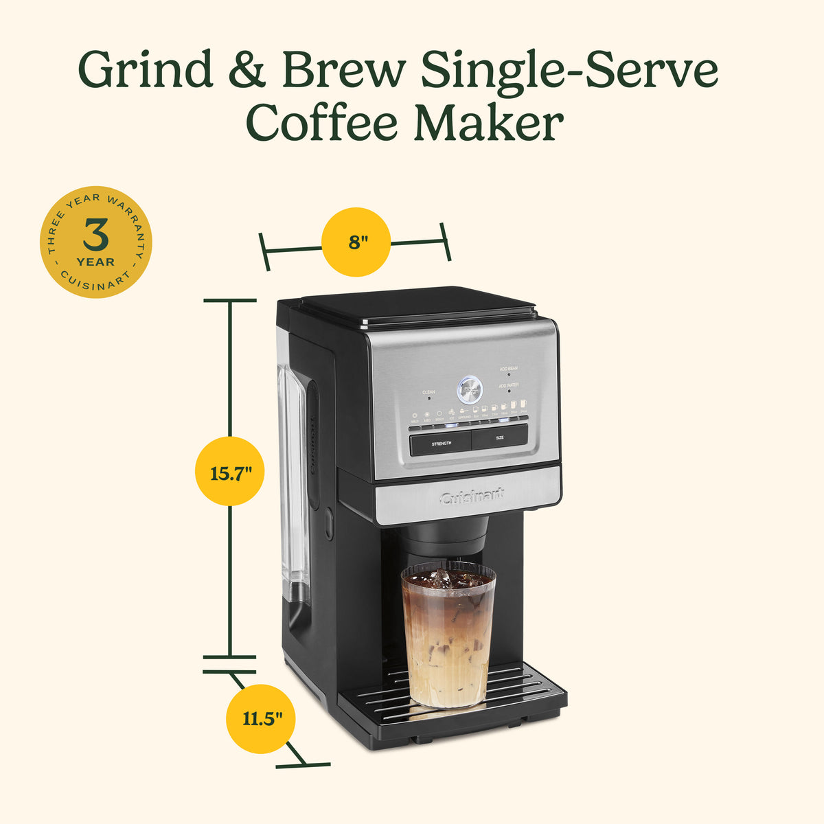 Grind & Brew Single Serve Coffee Maker (DGB-30) | Cuisinart Appliances