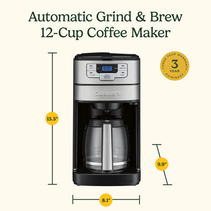 Automatic Grind & Brew 12 Cup Coffee Maker | Cuisinart Appliances