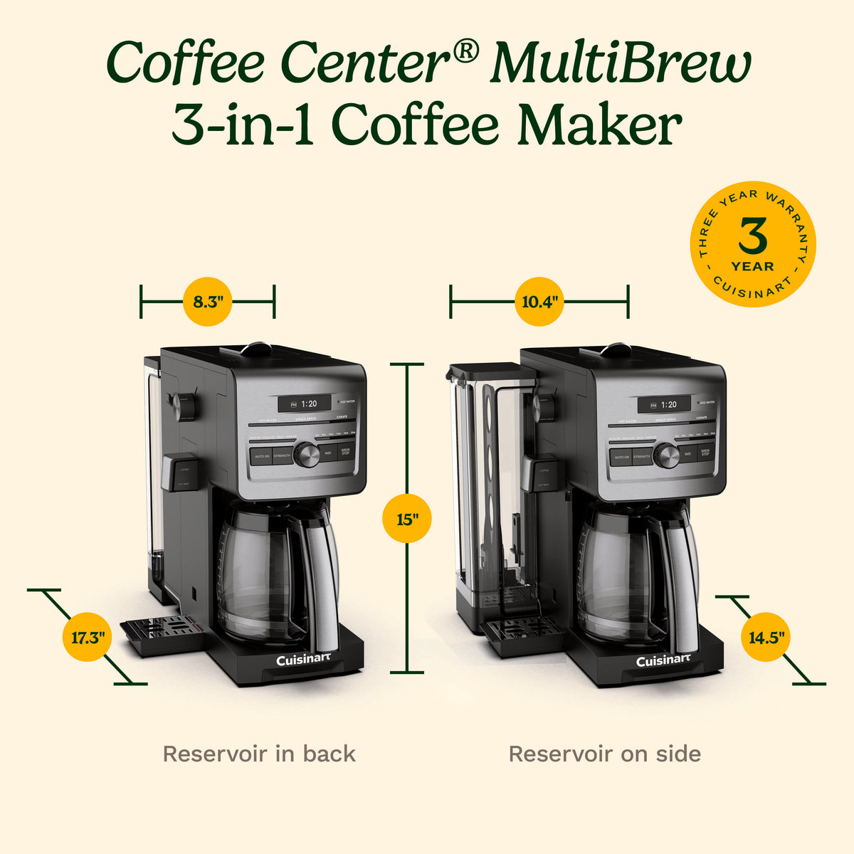 Coffee Center® MultiBrew 3-in-1 Coffee Maker | Cuisinart Appliances