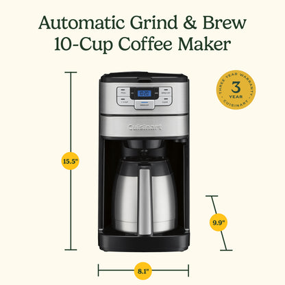 Automatic Grind & Brew 10-Cup Thermal Coffee Maker | Cuisinart Appliances