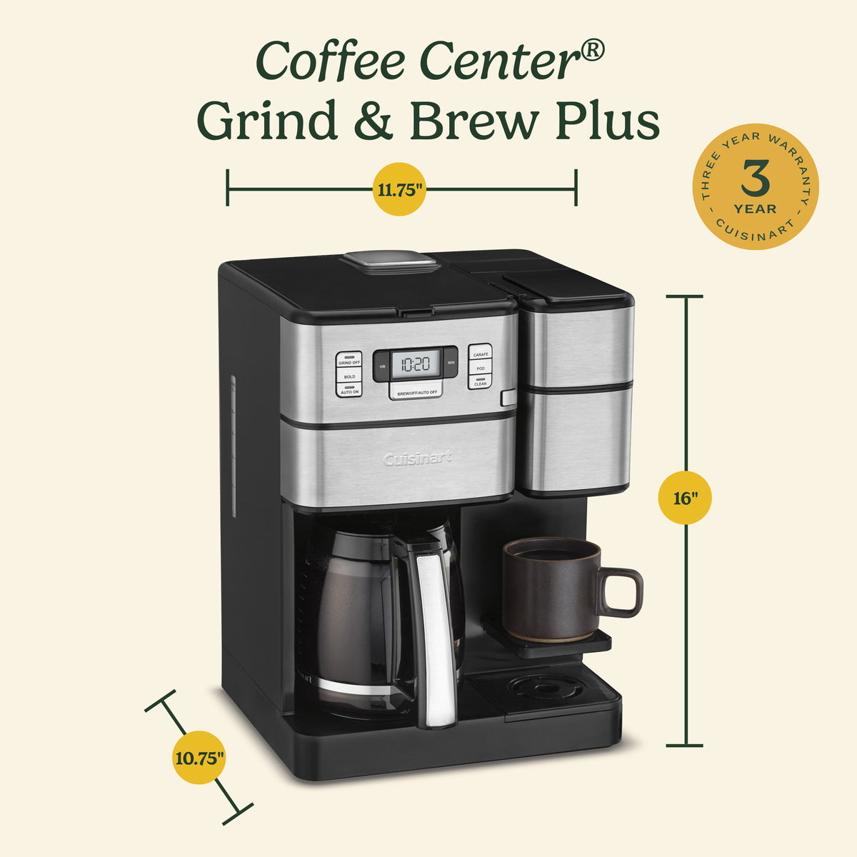 Coffee Center Grind & Brew Plus | Cuisinart Appliances