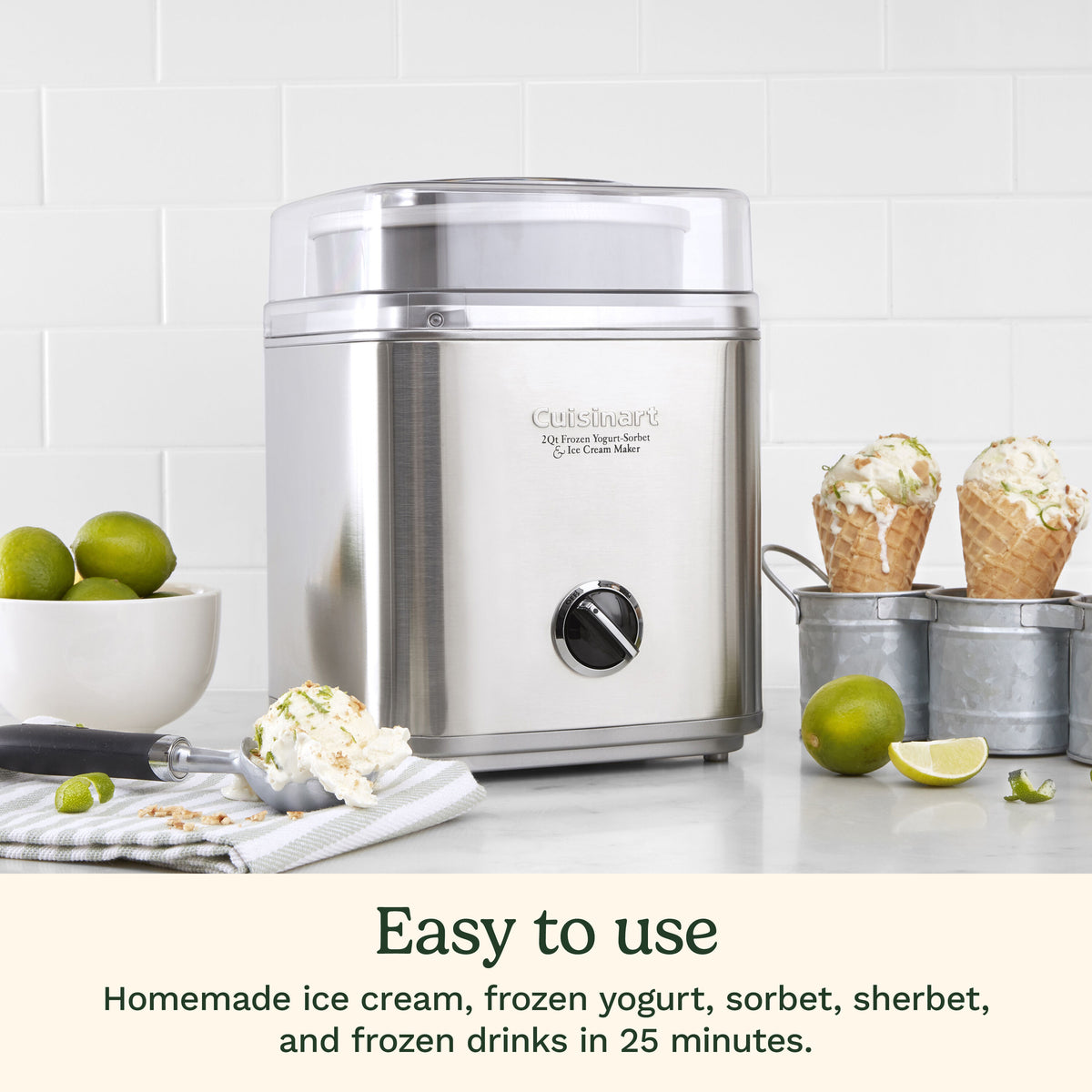 Pure Indulgence Frozen Yogurt-Sorbet & Ice Cream Maker | Cuisinart Appliances