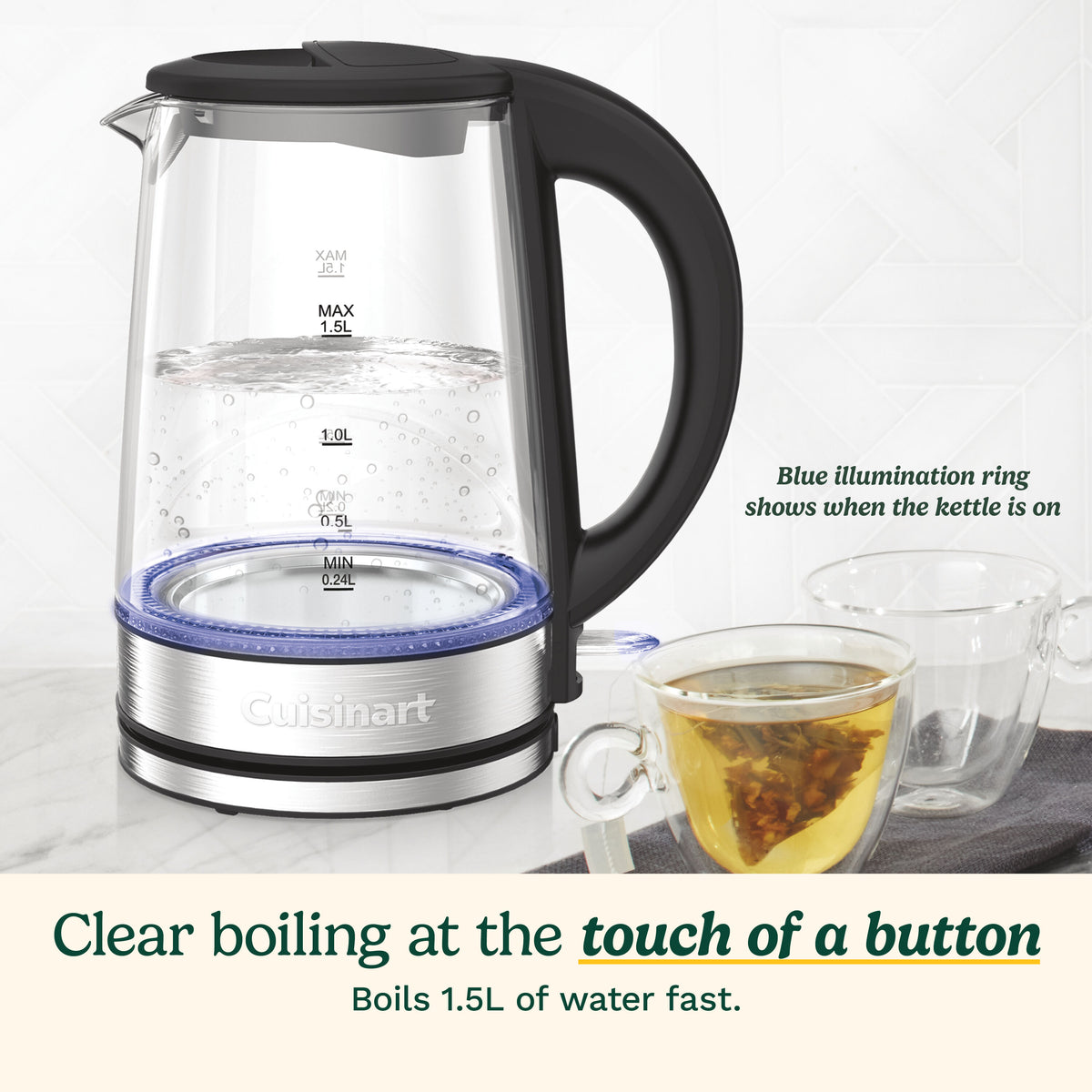 Clear 1.5L Kettle | Cuisinart Appliances