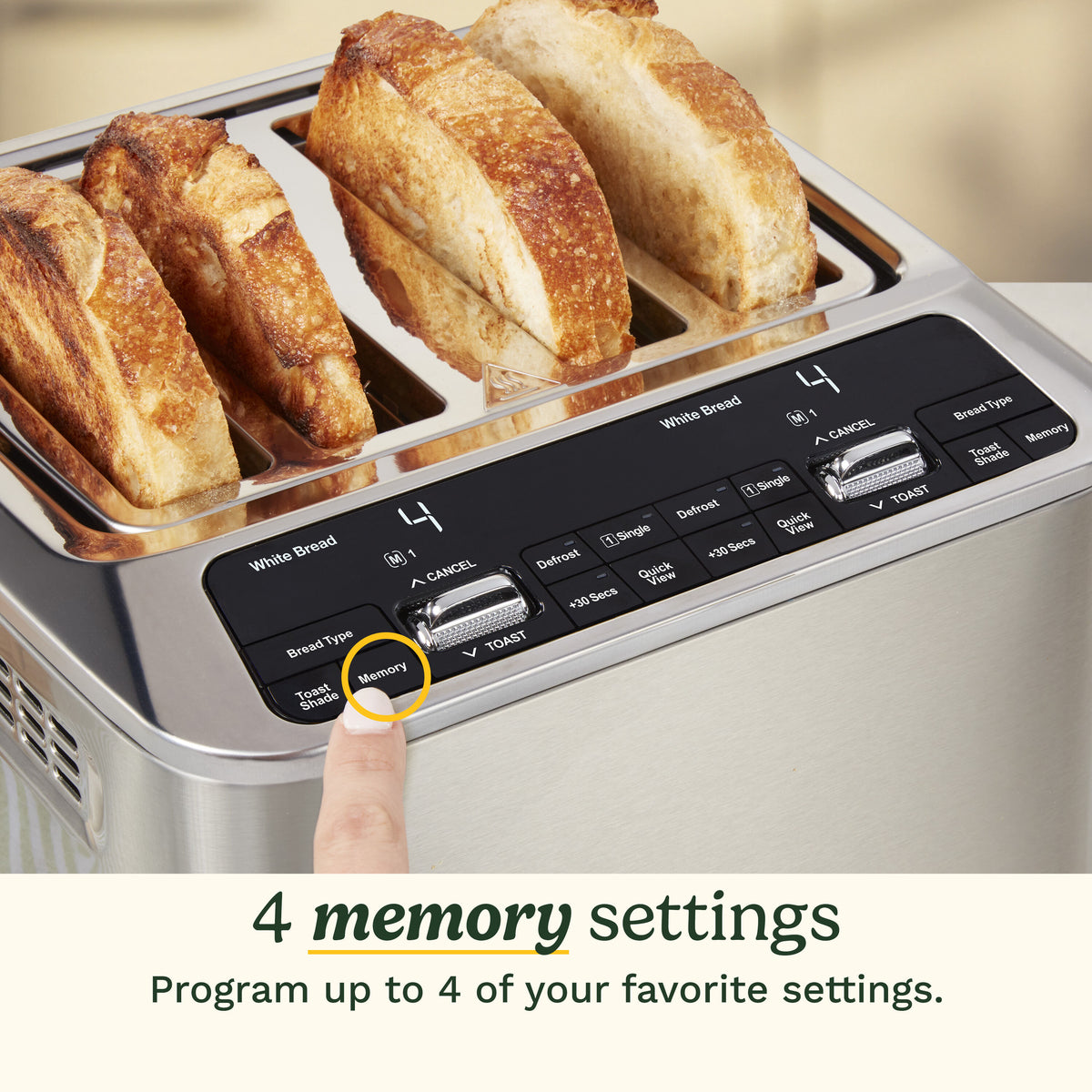 4-Slice Motorized Digital Toaster | Cuisinart Appliances