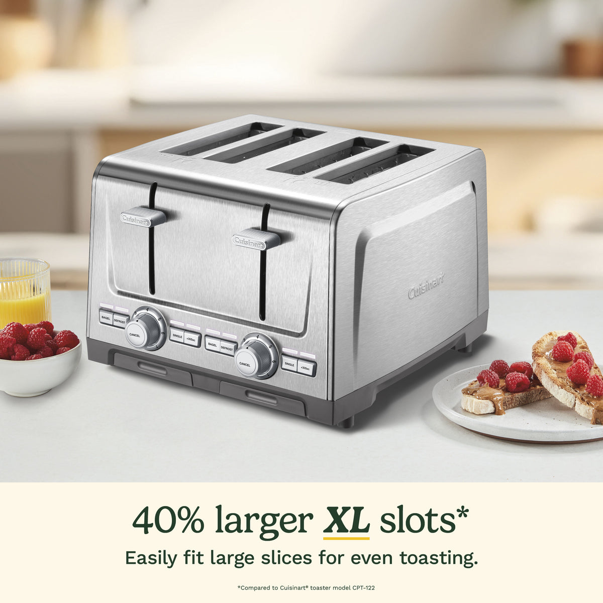 4-Slice XL-Slot Stainless Steel Toaster | Cuisinart Appliances