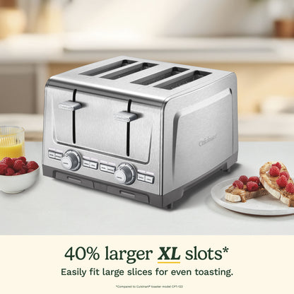 4-Slice XL-Slot Stainless Steel Toaster | Cuisinart Appliances