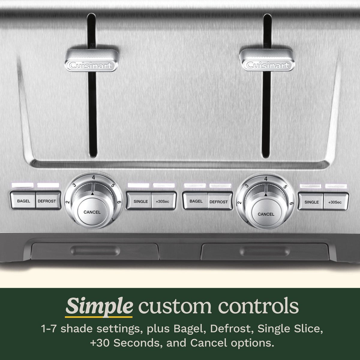 4-Slice XL-Slot Stainless Steel Toaster | Cuisinart Appliances
