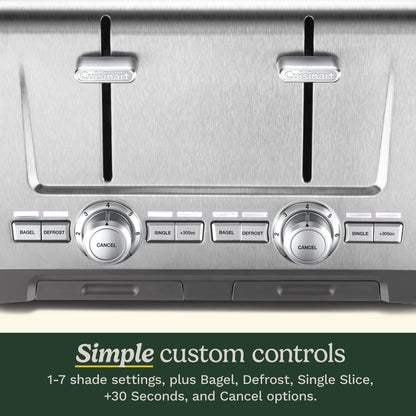 4-Slice XL-Slot Stainless Steel Toaster | Cuisinart Appliances