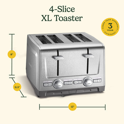 4-Slice XL-Slot Stainless Steel Toaster | Cuisinart Appliances