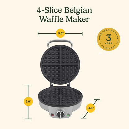 4 Slice Belgian Waffle Maker - Round | Cuisinart Appliances