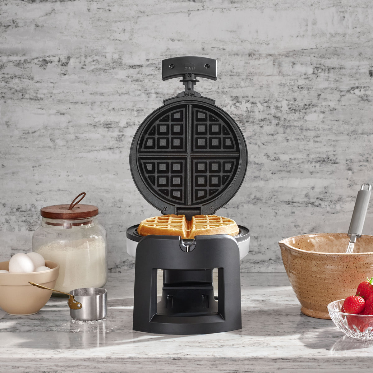Round Flip Belgian Waffle Maker (WAF-F30NAS) | Cuisinart Appliances