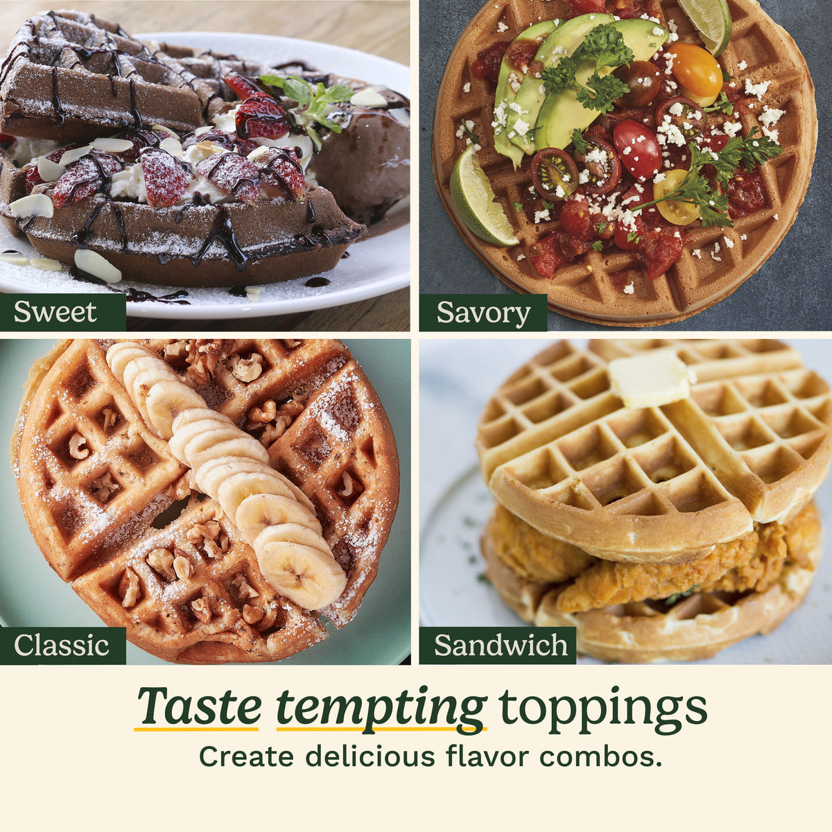 Double Flip Belgian Waffle Maker (WAF-F40NAS) | Cuisinart Appliances