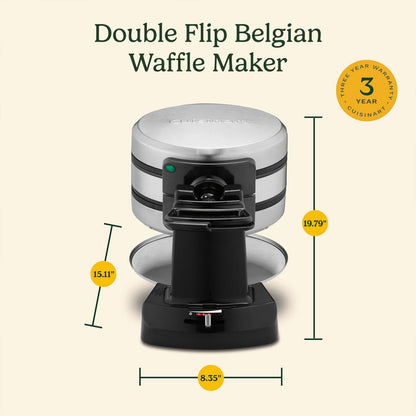 Double Flip Belgian Waffle Maker (WAF-F40NAS) | Cuisinart Appliances