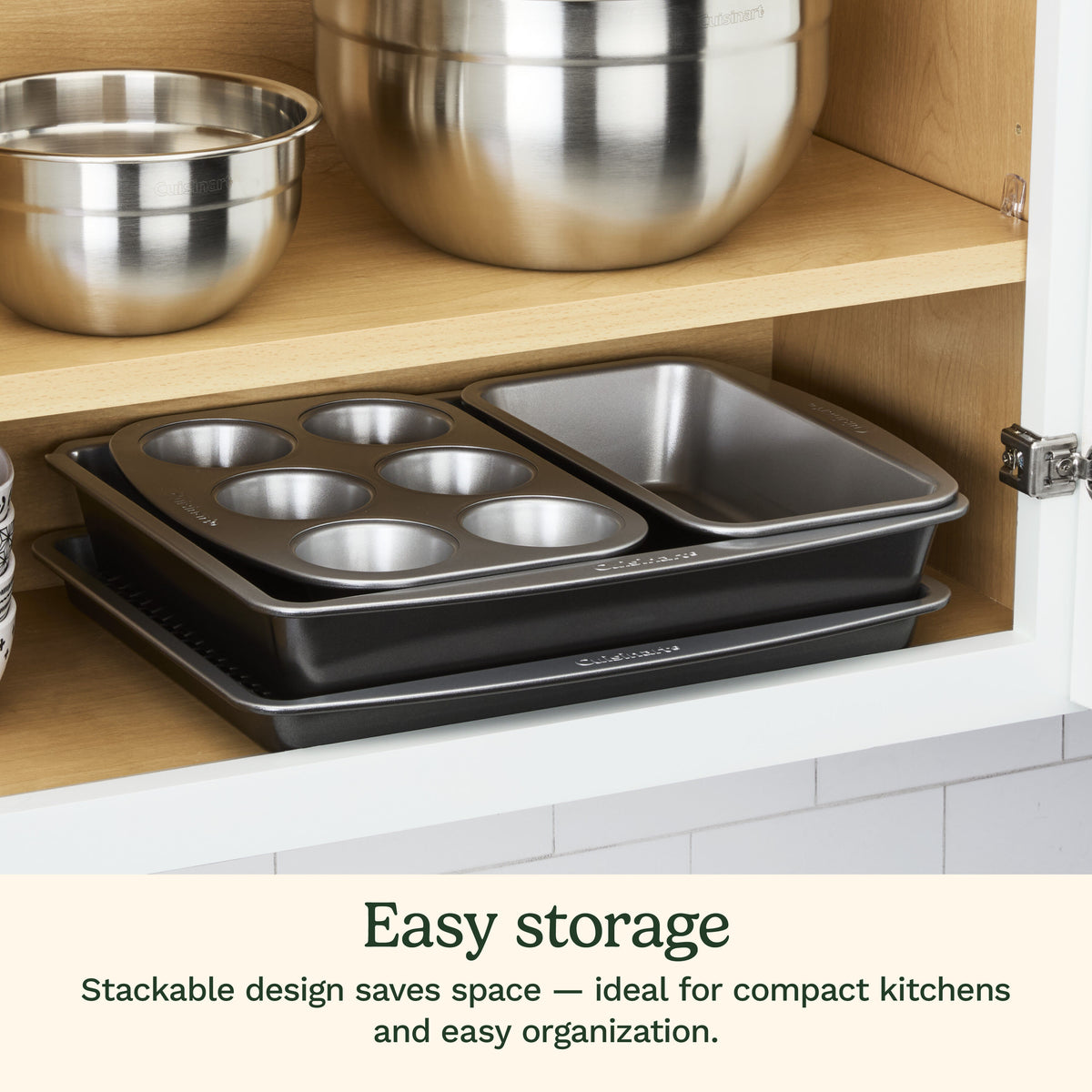Chef's Confidence™ Stackable Ceramic Nonstick Bakeware | Cuisinart Bakeware