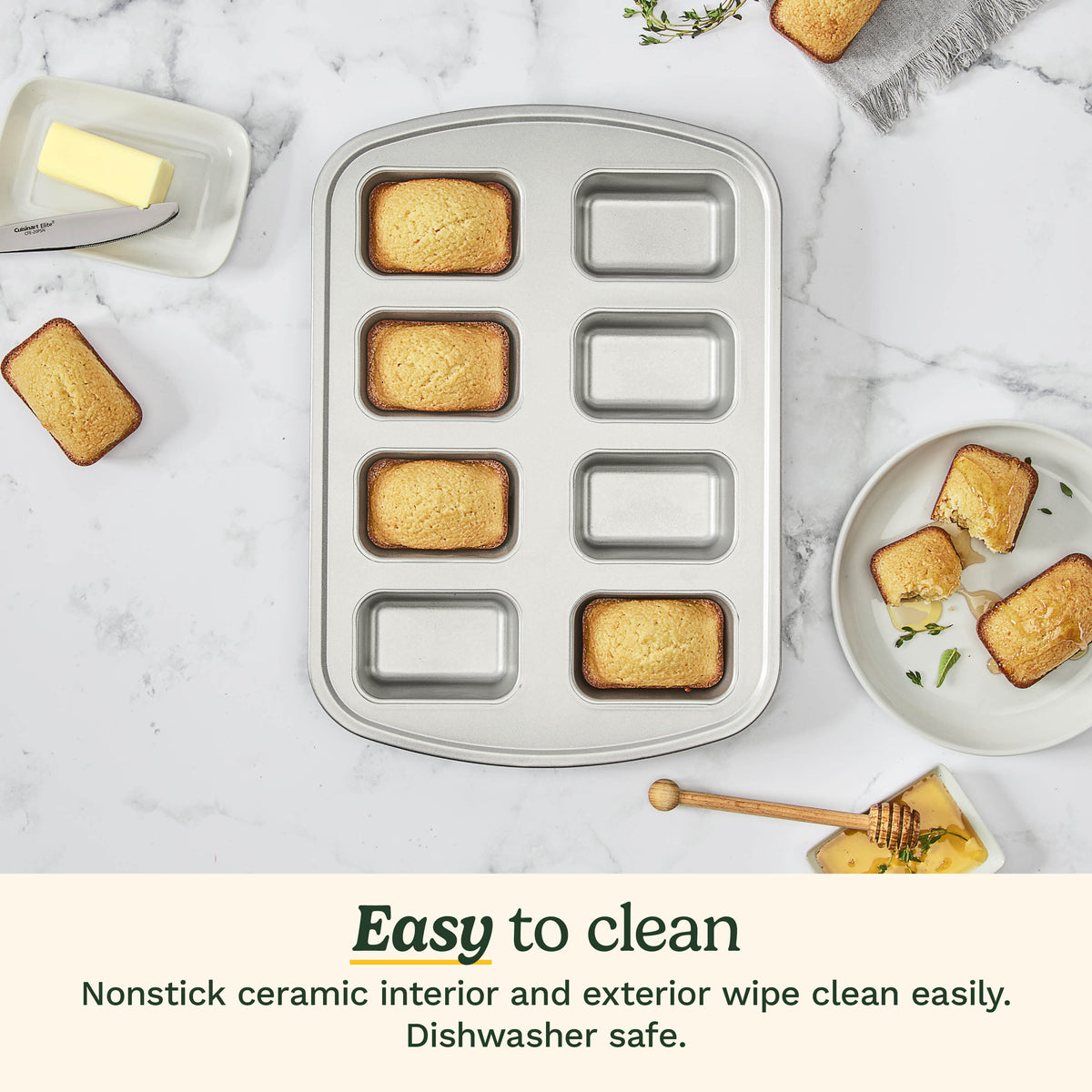 Chef's Classic™ Non-Stick 8-Cup Mini Cornbread Pan | Cuisinart Bakeware