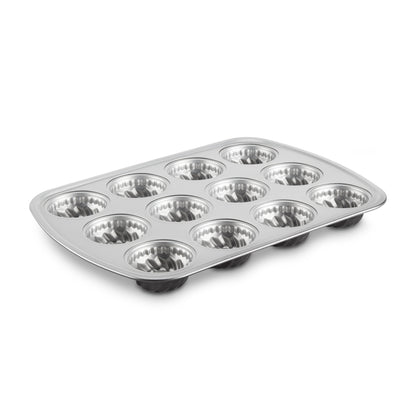 Chef's Classic™ Non-Stick 12-Cup Mini Fluted Cake Pan | Cuisinart Bakeware