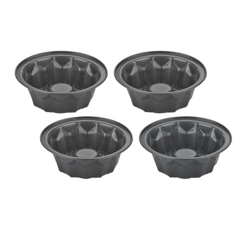 4-pc 4.5" Mini Fluted Cake Pan Set | Cuisinart Bakeware
