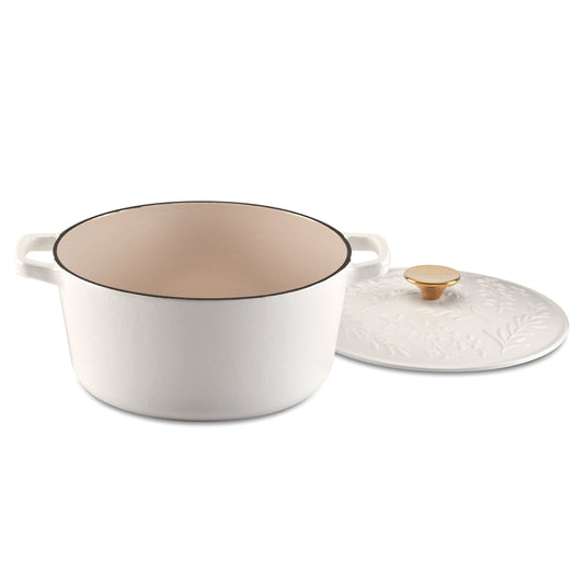 Earth & Essence 5 Qt. Casserole with Cover - Rosemary & Thyme Design | Cuisinart Cookware