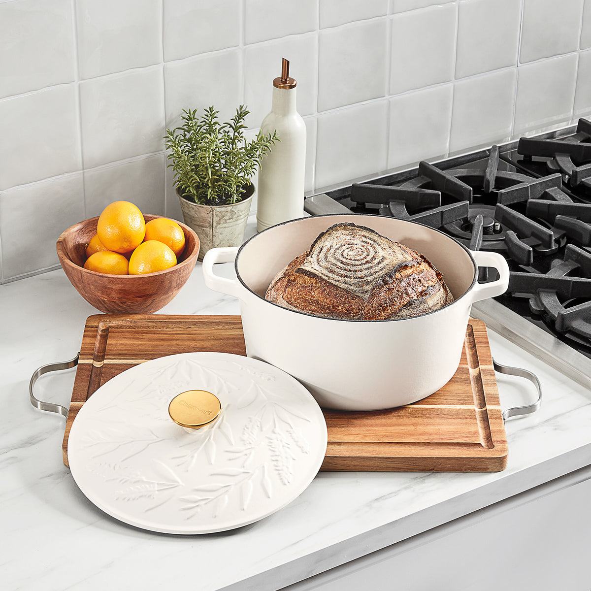 Earth & Essence 5 Qt. Casserole with Cover - Sage Design | Cuisinart Cookware