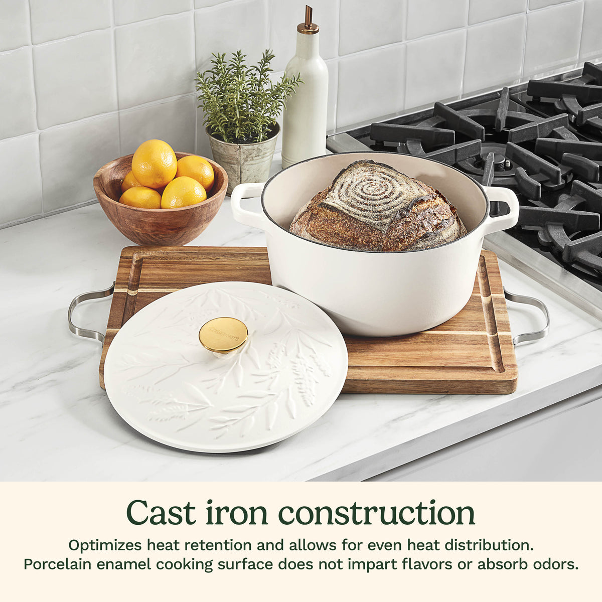 Earth & Essence 5 Qt. Casserole with Cover - Sage Design | Cuisinart Cookware