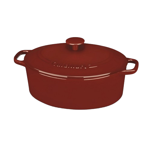 Chef’s Classic™ Enameled Cast Iron Cookware 5.5 Quart Oval Covered Casserole | Cuisinart Cookware
