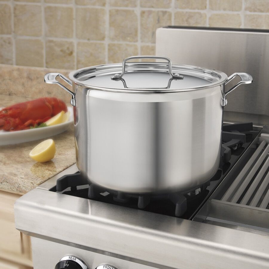 MultiClad Pro Triple Ply Stainless12 Quart Stockpot with Cover | Cuisinart Cookware