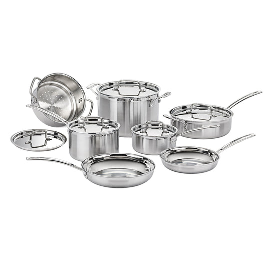 MultiClad Pro Stainless Cookware Set, 12-Piece | Cuisinart Cookware