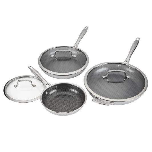 6-Pc FusionElite+ Nonstick Stainless Steel Skillet Set | Cuisinart Cookware