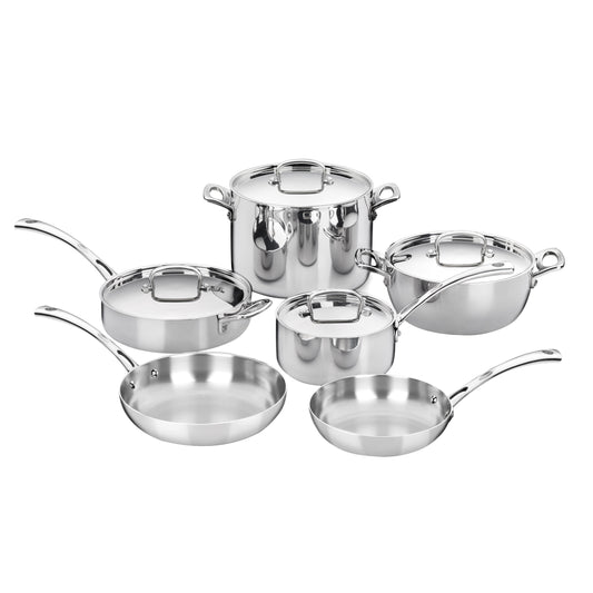 10-Pc French Classic Stainless Tri-Ply Cookware | Cuisinart Cookware