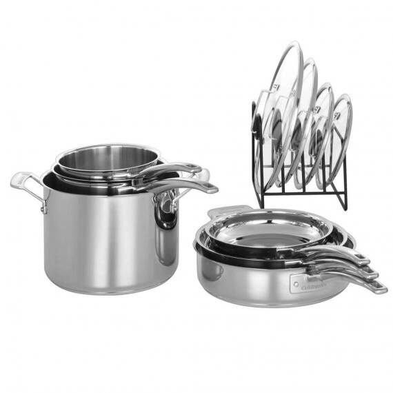 11-Pc SmartNest Stainless Steel Cookware Set | Cuisinart Cookware