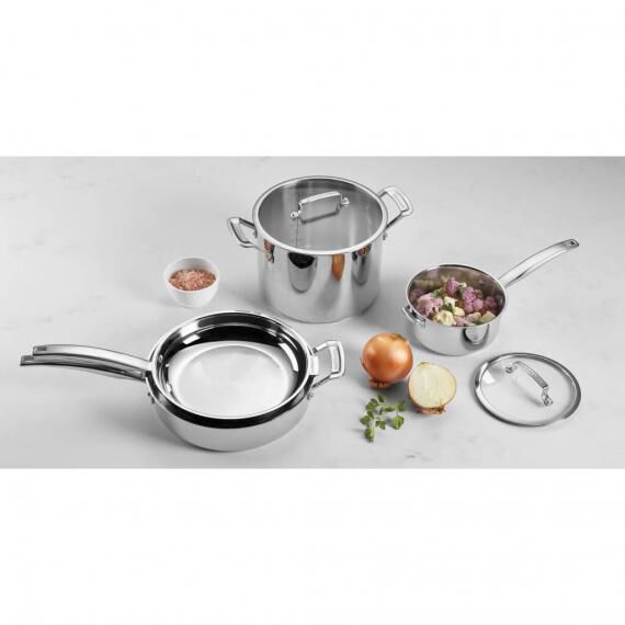 11-Pc SmartNest Stainless Steel Cookware Set | Cuisinart Cookware